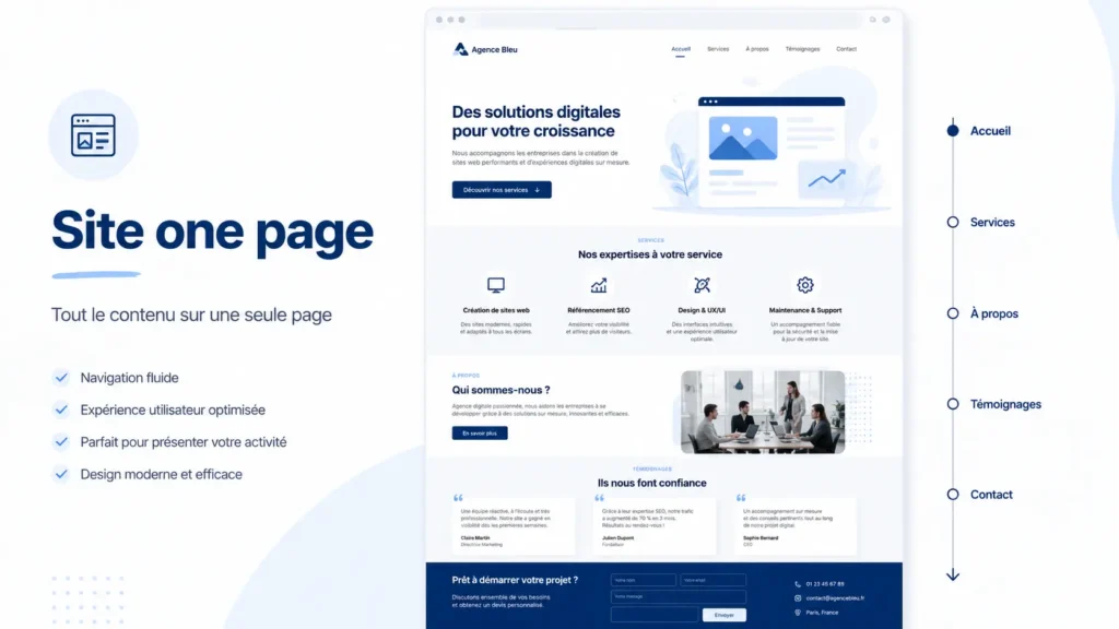 Qu’est-ce qu’un site one page