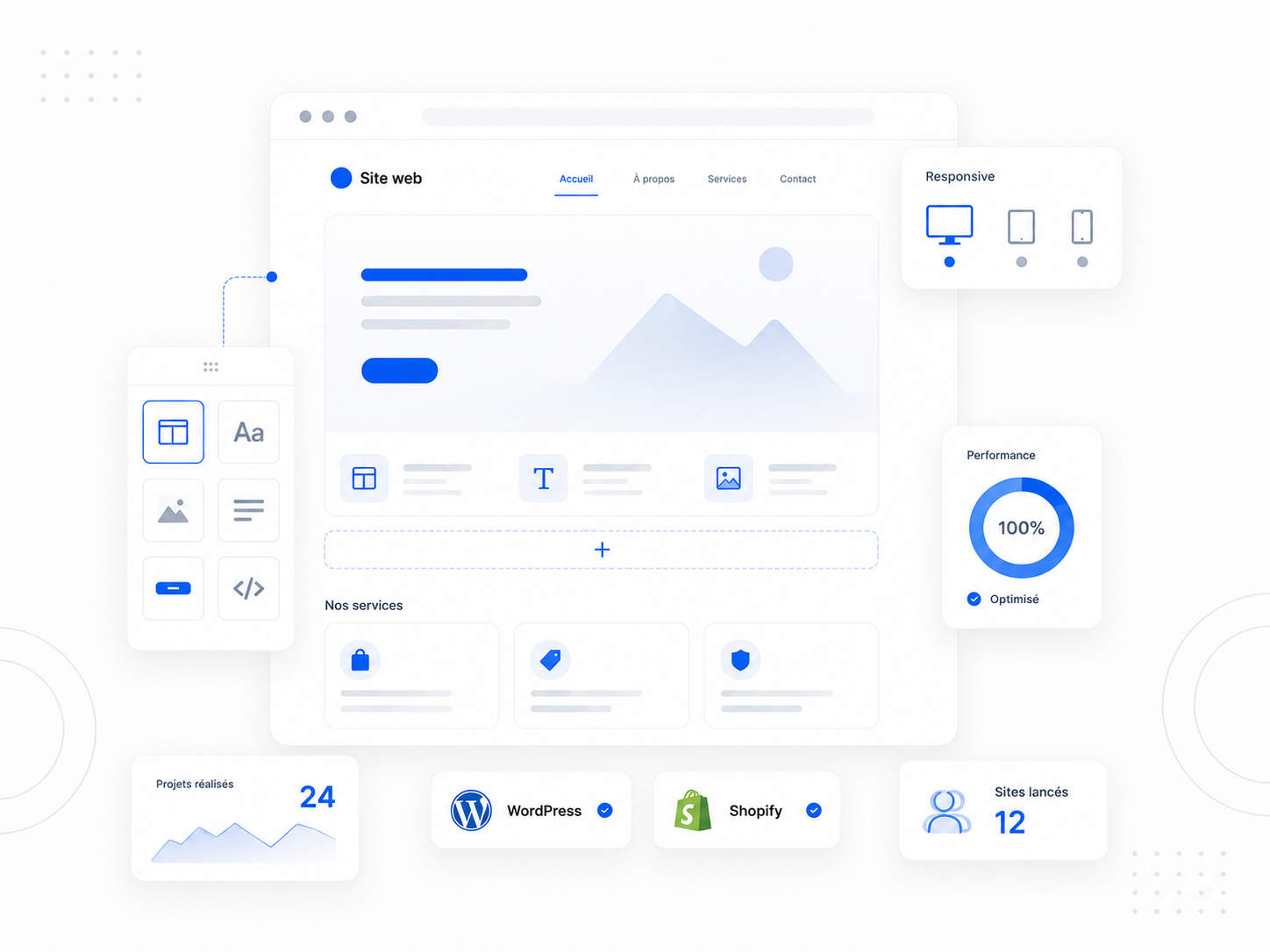 Services de création de sites web
