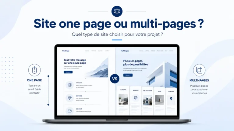 Site one dpage ou multi-pages